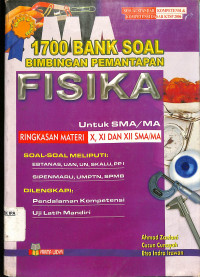 Image of 1700 BANK SOAL BIMBINGAN PEMANTAPAN FISIKA untuk SMA/MA