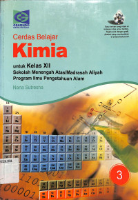 Image of Cerdas Belajar Kimia  untuk Kelas XII SMA/MA