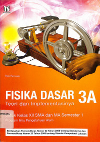 Image of FISIKA DASAR 3A untuk kelas XII SMA dan MA semester 1