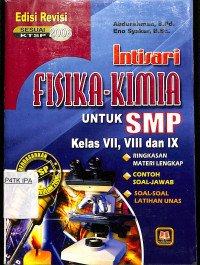 Image of Intisari FISIKA-KIMIA untuk SMP 
Kelas VII,VIII,dan IX