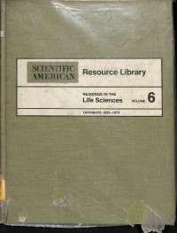 Image of SCIENTIFIC AMERICAN Resource Library READINGS IN THE Life Sciences OFFPRINTS 1029-1073 VOLUME 6
