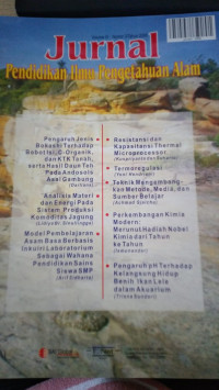 Image of Jurnal Pendidikan Ilmu Pengetahuan Alam