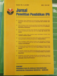 Image of Jurnal Penelitian Pendidikan IPA