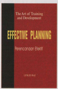 Image of The Art of Training and Development : EFFECTIVE PLANNING