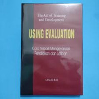 Image of The Art of Training and Development USING EVALUATION