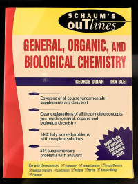 Image of Theory and Problems of General, Organic and Biological Chemistry