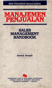 Image of Manajemen Penjualan Sales Management Handbook