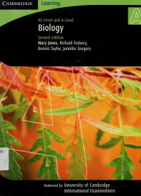 Image of as level and a level biology second edition  mary jones, richard fosbery, dennis taylor, jennifer gregory A