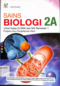 Image of Sains Biologi 2A Untuk Kelas XI SMA dan MA Semester 1 Program IPA